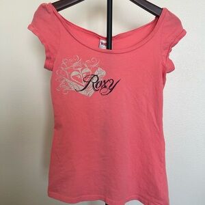Y2K Women’s Roxy’s Bundle. Baby T and Heart Tank Top. Size M Pink And White.
